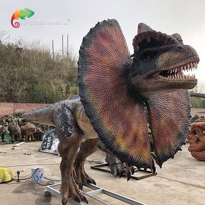 acheter Dilophosaurus grandeur nature de dinosaure d'Animatonic de parc d'attractions d'usine Animatronic de Dilophosaurus online manufacture