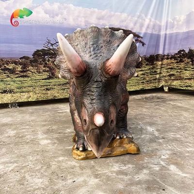 Dinosaure Animatronic grandeur nature de Triceratops Animatronic imperméable pour le parc d'attractions