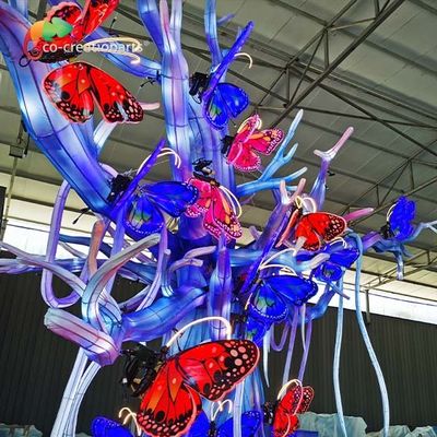 acheter Papillon chinois adapté aux besoins du client de lanterne de décoration de Noël d'arbre extérieur de lanterne online manufacture