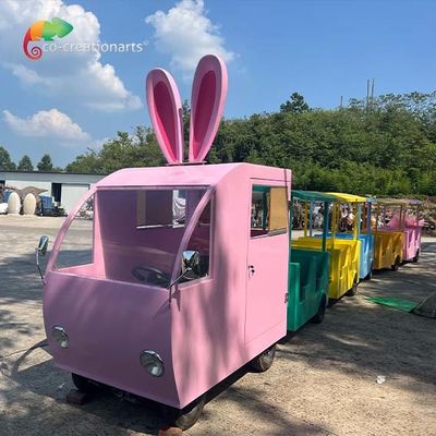 Les enfants jouent la résistance aux intempéries sans rail de voiture de train de parc d'attractions d'équipement