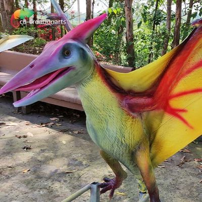 Équipement animatronique réaliste de terrain de jeu de ptérosaure de dinosaure d'OIN 110VAC