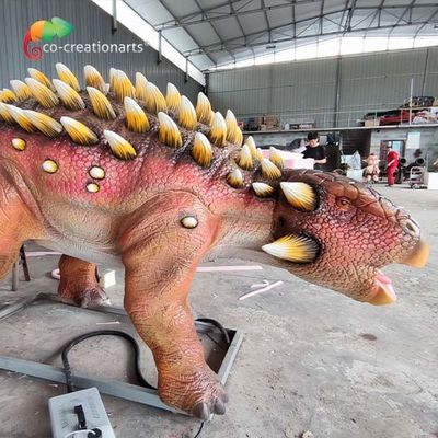 6m Sunproof Animatronic grandeur nature allumant le modèle For Outdoor Exhibition de dinosaure d'Ankylosaurus
