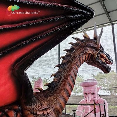 Dragons Animatronic Sunproof de décoration extérieure de parc d'attractions