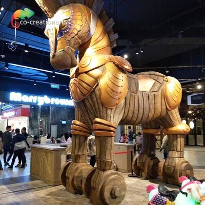Un bon prix. Parc à thème Modèle de chevaux de Troie d'animatronique sur mesure en ligne