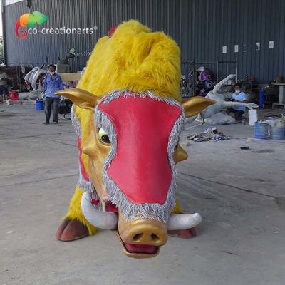 acheter Animatronique jaune de costume de sanglier de Snowproof pour deux adultes online manufacture