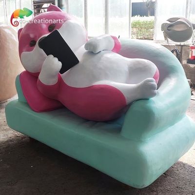 Un bon prix. Parc fait sur commande Animatronic de Replicas For Amusement de modèle micro de Shiba Inu en ligne