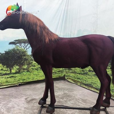 Cheval Animatronic d'animaux artificiels extérieurs de parc à thème pour la ferme