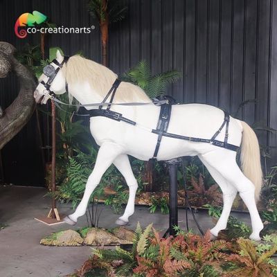 Ridable a simulé les animaux Animatronic réalistes de cheval courant pour l'exposition d'amusement
