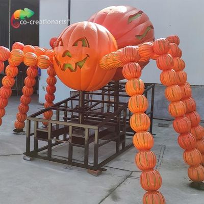 acheter Araignée Animatronic de potiron de Halloween de fibre de verre personnalisable pour le festival de Halloween online manufacture