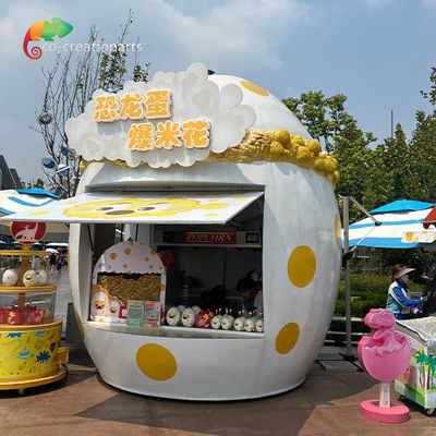 Popcorn personnalisé Kiosque en fibre de verre pour le parc d'attractions