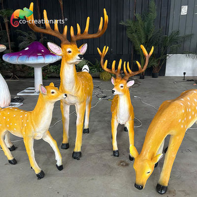 acheter Résistant aux intempéries en fibre de verre Cerf animatronique Couleur réaliste Personnalisable online manufacture