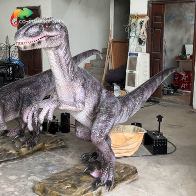 Systèmes de contrôle sonore réalistes Animatronique Dinsoaur Simulatio Velociraptor Pour exposition