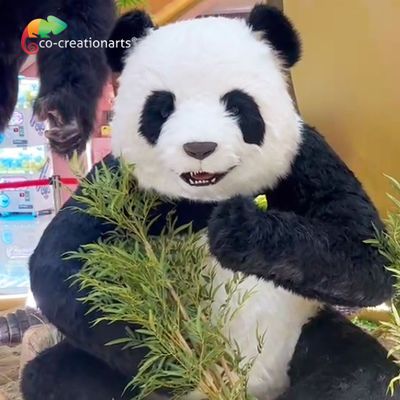 Un bon prix. Animaux robotisés réalistes Panda animé pour le parc d'attractions en ligne