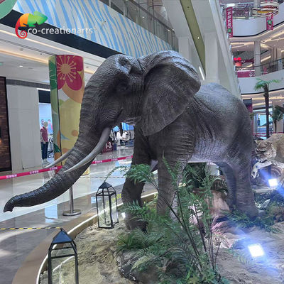 Un bon prix. Répliques d'animaux animés éléphant animé pour la décoration de parcs à thème en ligne