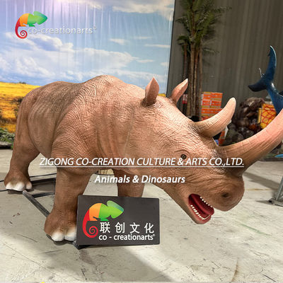 Un bon prix. Simulation d'animaux animatroniques Rhino Pour la décoration du parc d'attractions en ligne