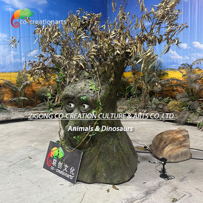 Arbre animatronique parlant personnalisé pour la décoration du parc à thème