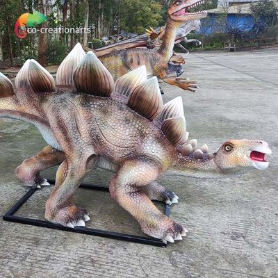 Un bon prix. Statue Animatronic Animatronic de Stegosaurus de fibre de verre de reproduction de preuve de l'eau en ligne