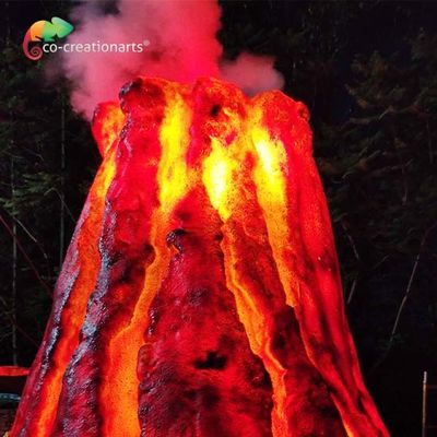 Un bon prix. Fibre de verre faite sur commande Volcano For Amusement Park d'animatronique de produit hydrofuge en ligne