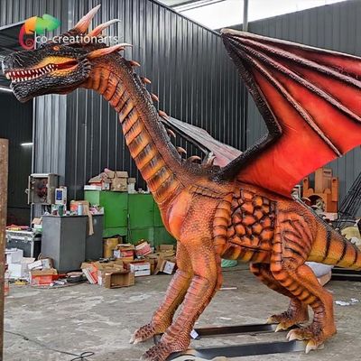 Accessoires de dragon animatroniques décorations de parc à thème dragons grandeur nature