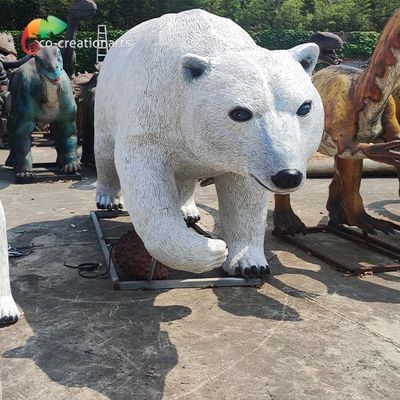 Un bon prix. Ours blanc d'animaux extérieurs de fibre de verre de Sunproof en ligne