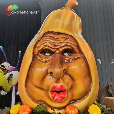 Un bon prix. 0,8 mètres de taille de visage principal de potiron Animatronic détachable pour le parc d'attractions en ligne