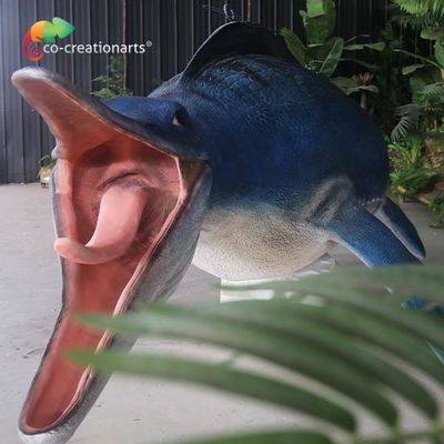Un bon prix. Statues faites main de fibre de verre de Mosasaur pour l'exposition extérieure en ligne