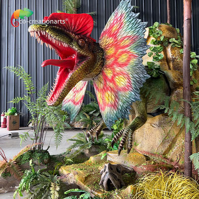 Un bon prix. Simulation Taille de vie Dinosaure animatronique Dilophosaurus Pour le parc d'attractions en ligne