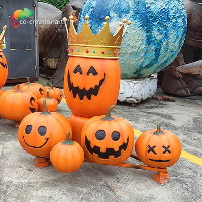 Un bon prix. Décoration de citrouille haute performance en fibre de verre animatronique résistant aux intempéries Festival d'Halloween en ligne