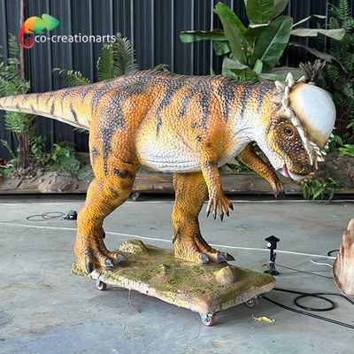 Un bon prix. Dinosaure animatronique de taille réelle Simulation de Pachycephalosaure Bataille pour l'attraction à thème jurassique en ligne