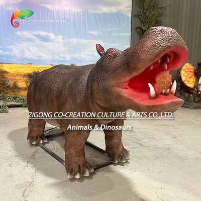 Un bon prix. Animaux réalistes animatroniques simulant l'hippopotame pour la décoration du zoo en ligne