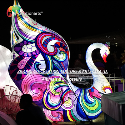 Un bon prix. Festival chinois décoratif des cygnes Lanternes d'éclairage avec source de lumière LED Festival de lumières en ligne