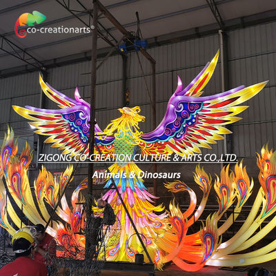 Un bon prix. Sculpture de lanterne phénix illuminée pour festivals de lanternes et spectacles de lumière chinois En ligne
