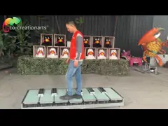 Piano animé Poulet pour ferme Équipement interactif de terrain de jeu pour poulet pour le jeu en plein air
